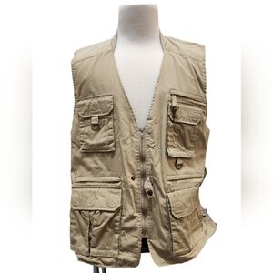 Vintage Woodfield Size Large Sleeveless Fly Fishing Utility Vest